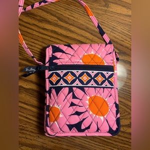 Vera Bradley Pink, Navy, and Orange Crossbody